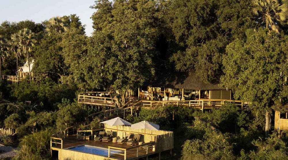 Vue aérienne de Kwetsani Camp