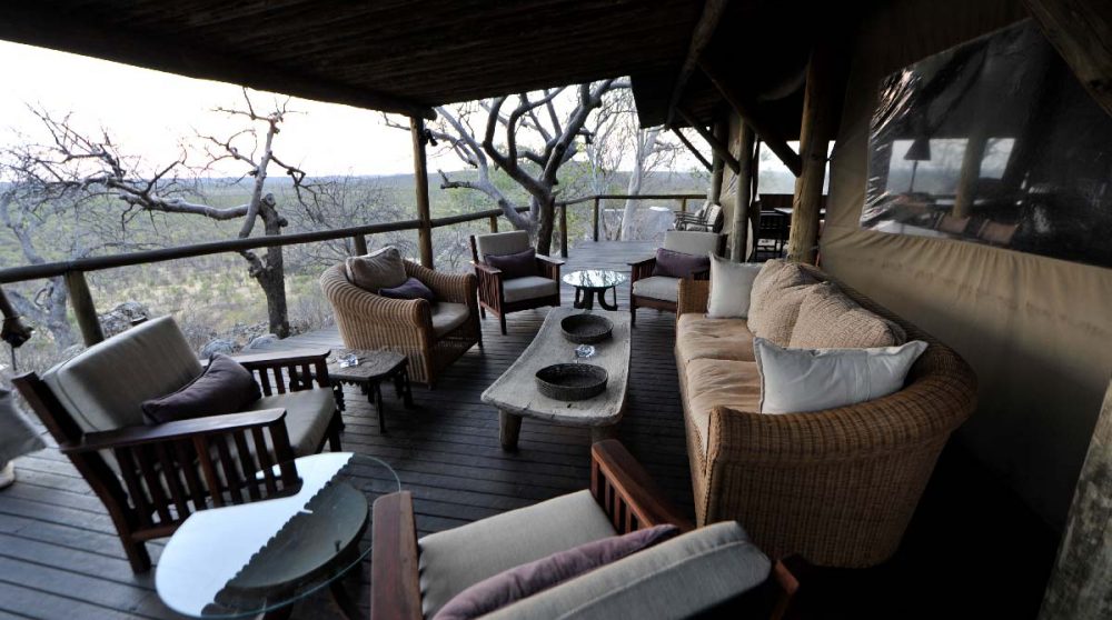 La terrasse du Little Ongava