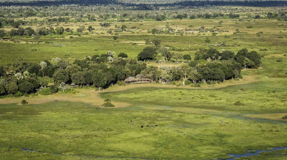 Vue aérienne de Mombo Camp