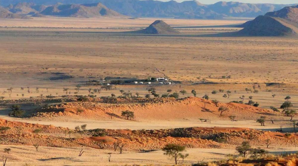 Tsondab Valley Lodge vu du ciel