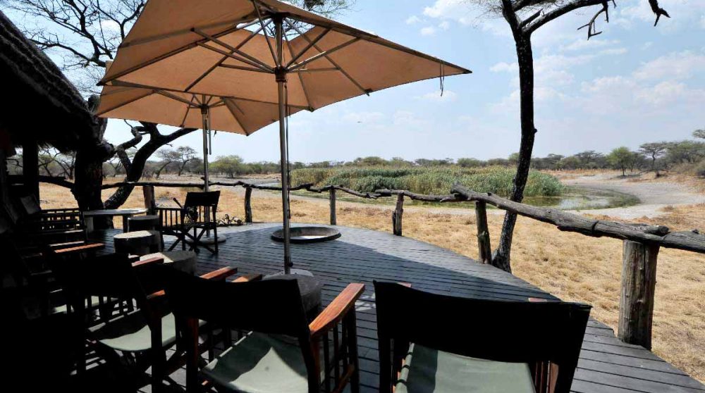 La belle terrasse en Namibie