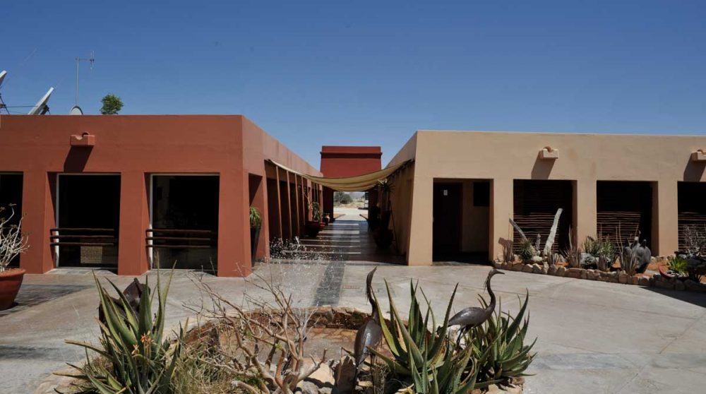 L'arrivée au lodge en Namibie