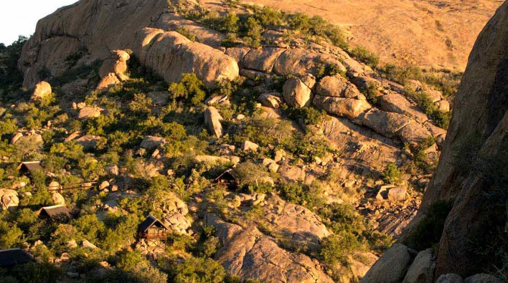 Les lodges dans les roches en Namibie