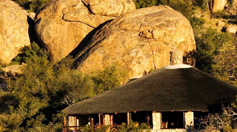 Vue du lodge au soleil