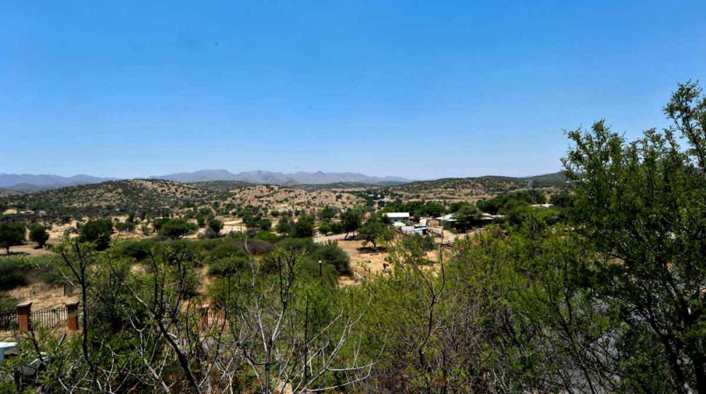 La vue depuis la terrasse à Windhoek