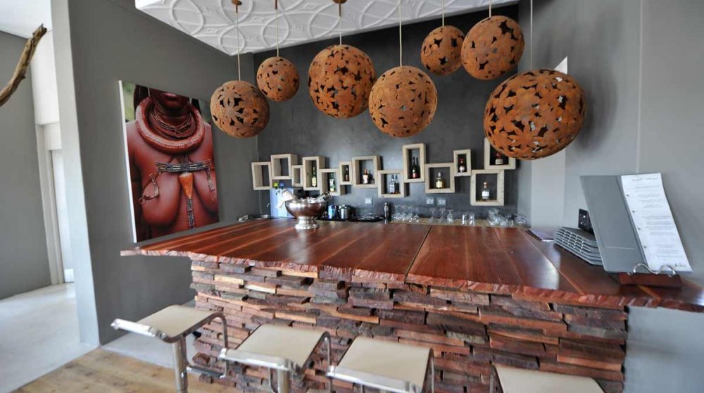 Le bar de l'hôtel à Windhoek