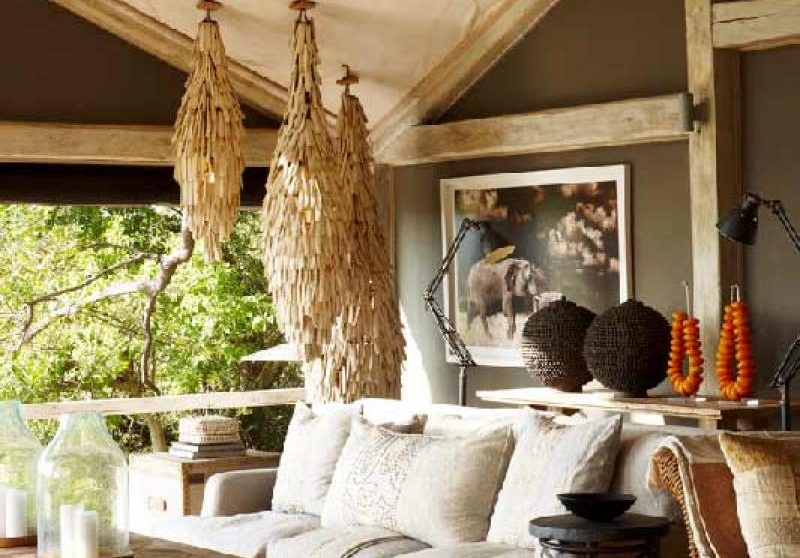 Le salon dans le Delta de l'Okavango