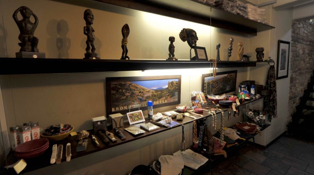 La boutique de souvenirs à Windhoek