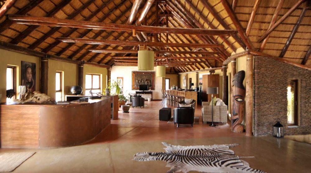 La réception dans le désert du Namib