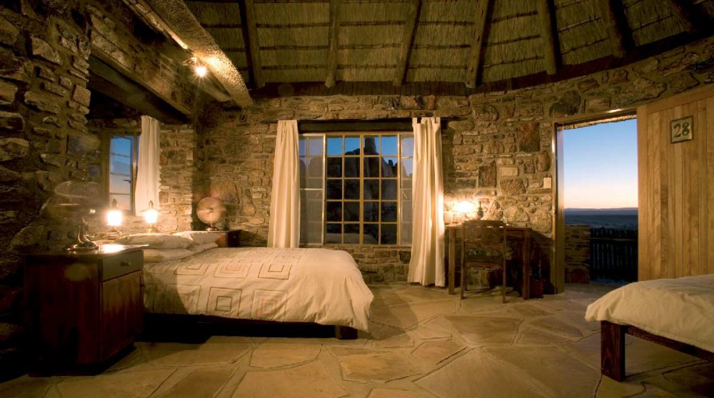 L'intérieur d'une chambre au Fish River Canyon