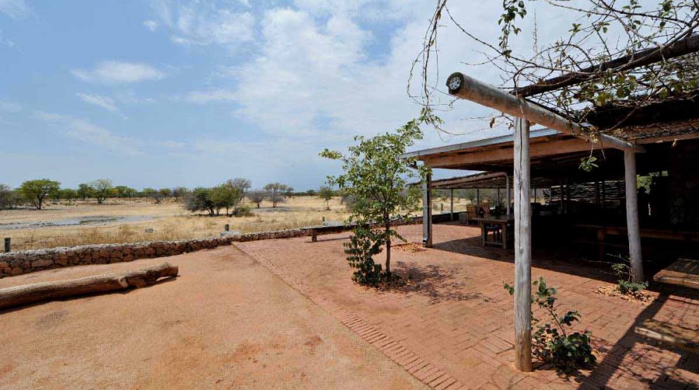 Autre vue depuis le camp à Etosha