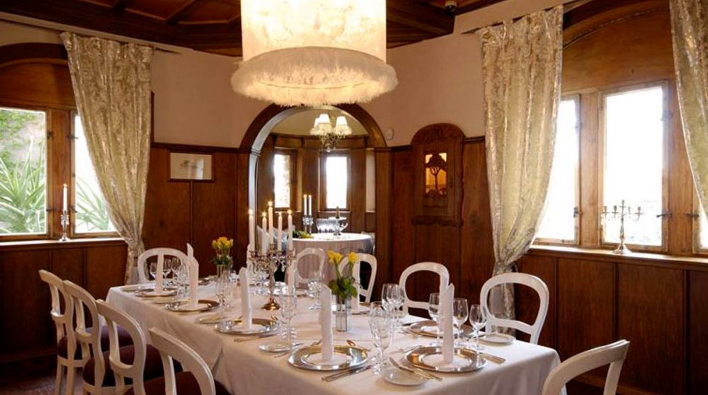 La salle à mange de l'Hotel Heinitzburg