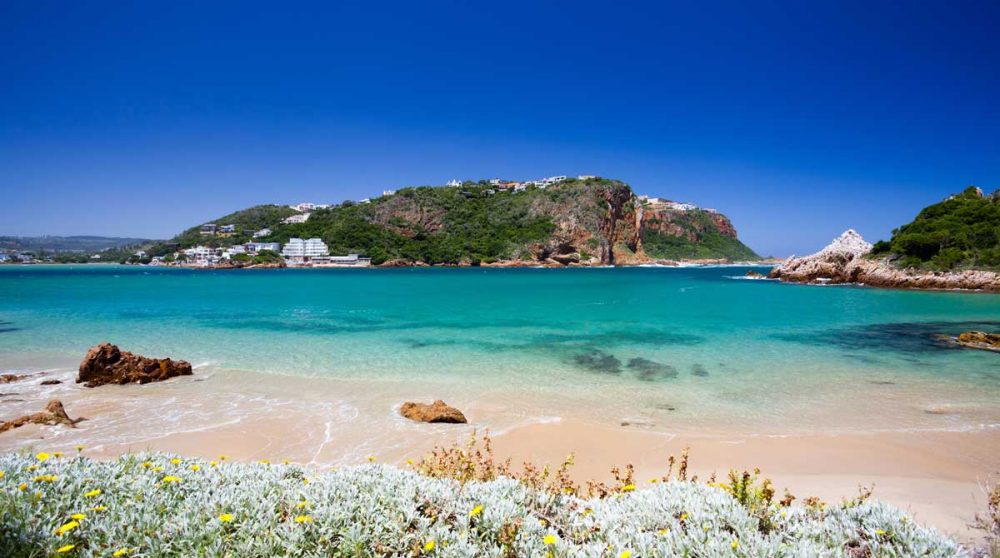 Plage de la réserve de Featherbed à Knysna