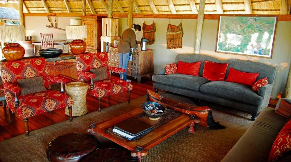 Le lounge de Savuti Camp