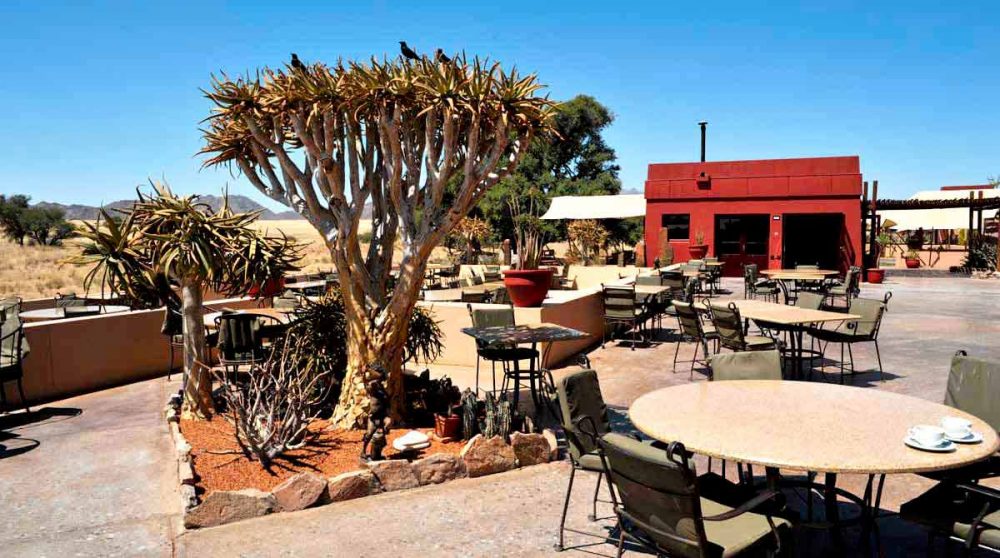 Terrasse au Sossusvlei Lodge