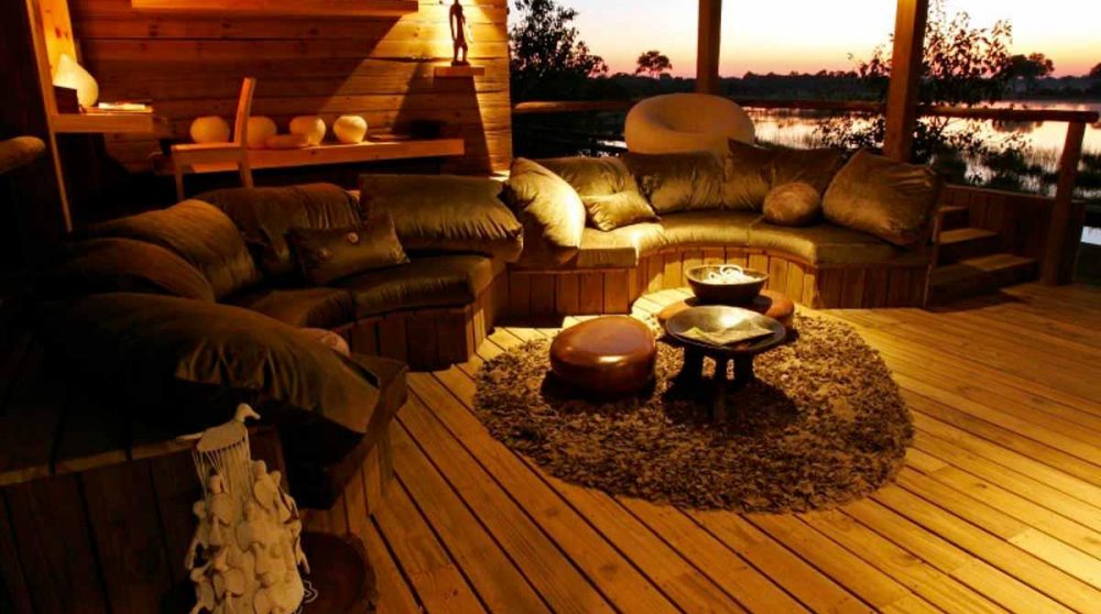 La terrasse du Vumbura Plains