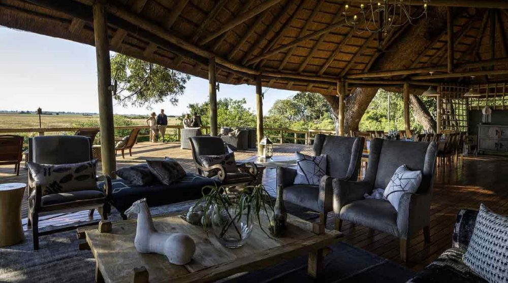 Dans le lounge au Botswana