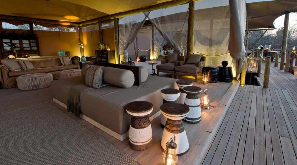 Dans le lounge au Botswana