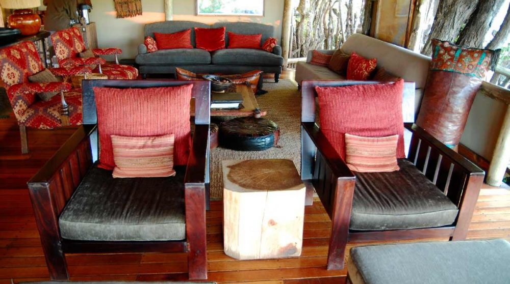 Dans le lounge au Botswana