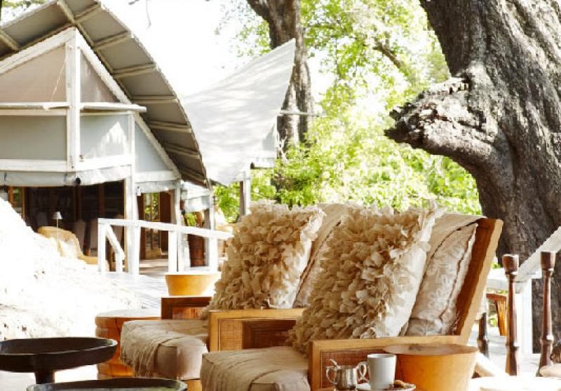 Fauteuils et décoration au Botswana