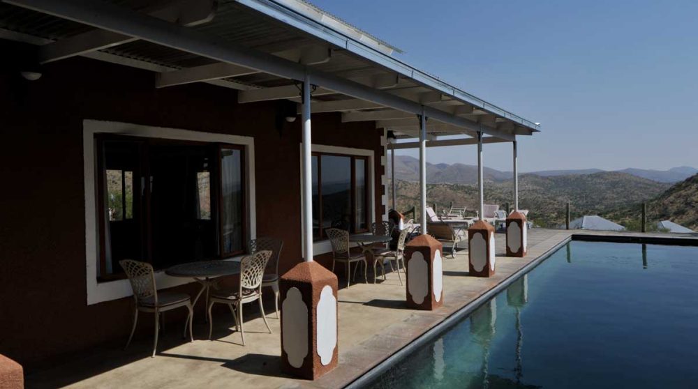 Autre vue de la piscine à Windhoek