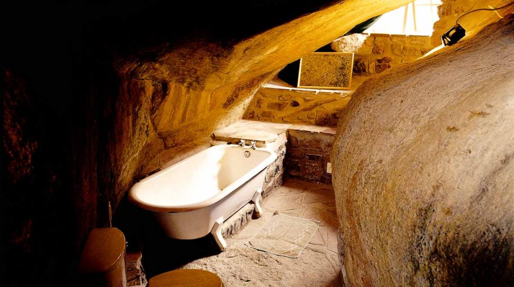 La salle de bains en Namibie