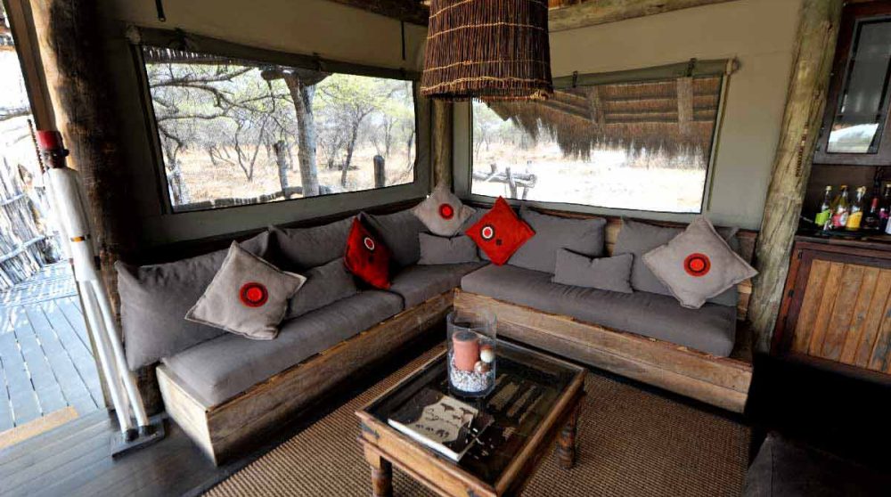 Le confortable canapé en Namibie