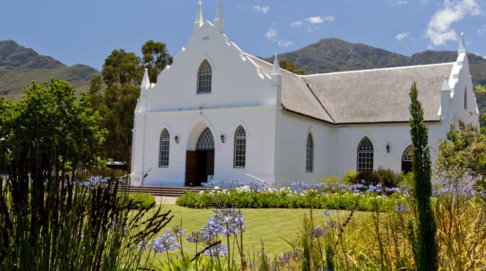 L'église de la valée de Franschhoek