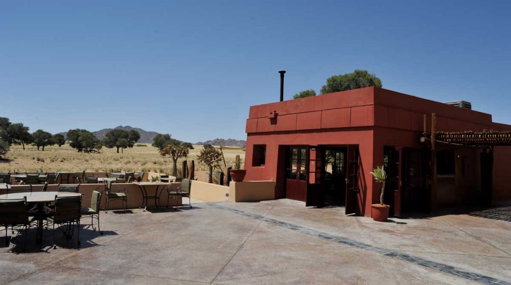 La terrasse du restaurant à Namib