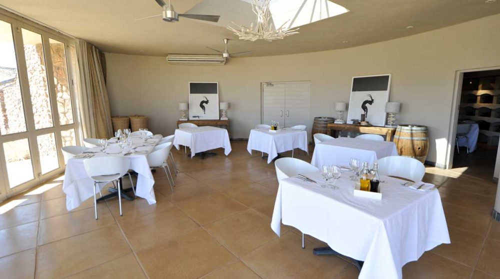 Le restaurant en Namibie