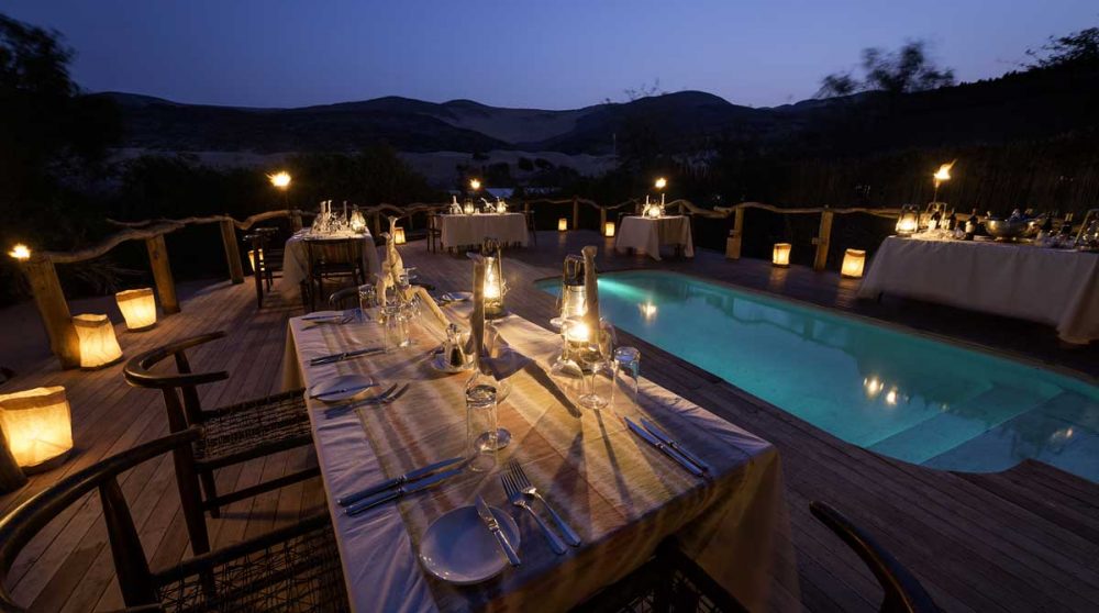 La piscine à Kaokoland