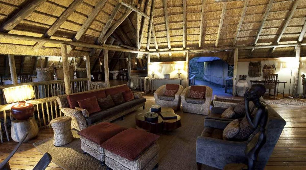 L'un des salons du camp