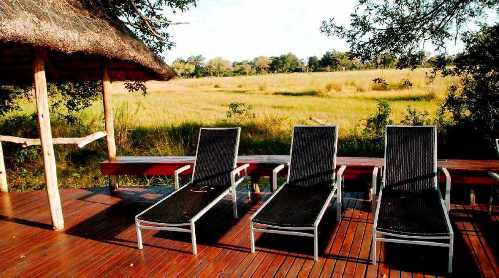 Les transats au Chitabe Camp