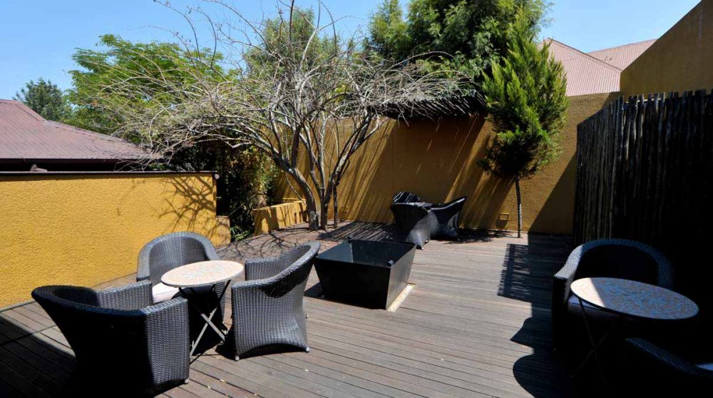 La terrasse au Villa Verdi