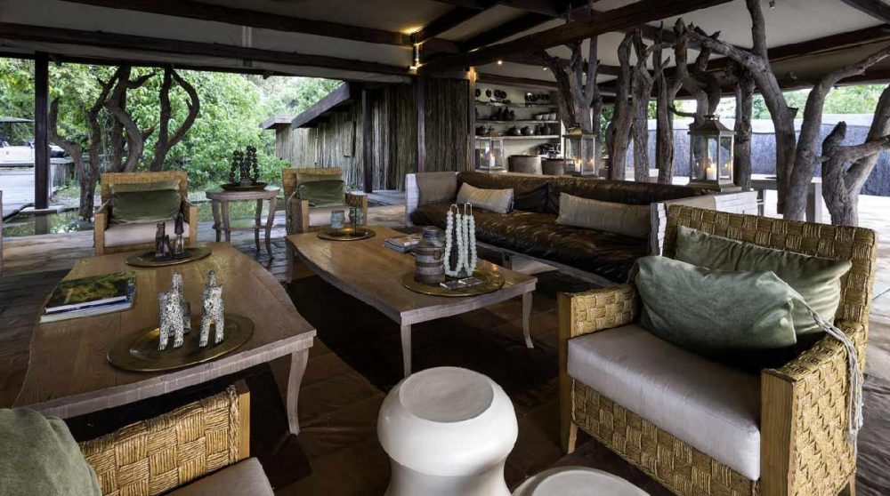 Un autre salon du lounge au Botswana