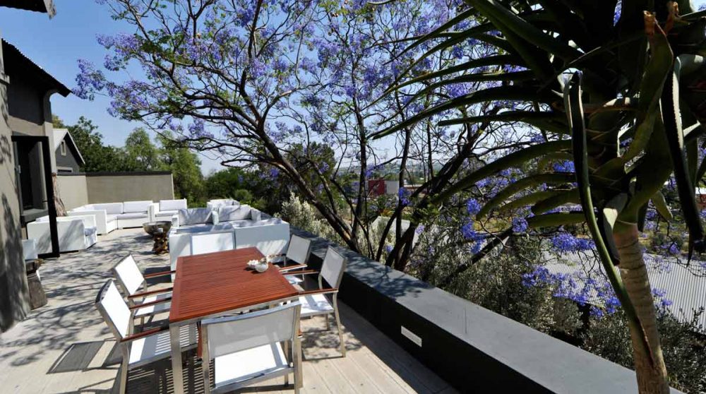 La terrasse en Namibie