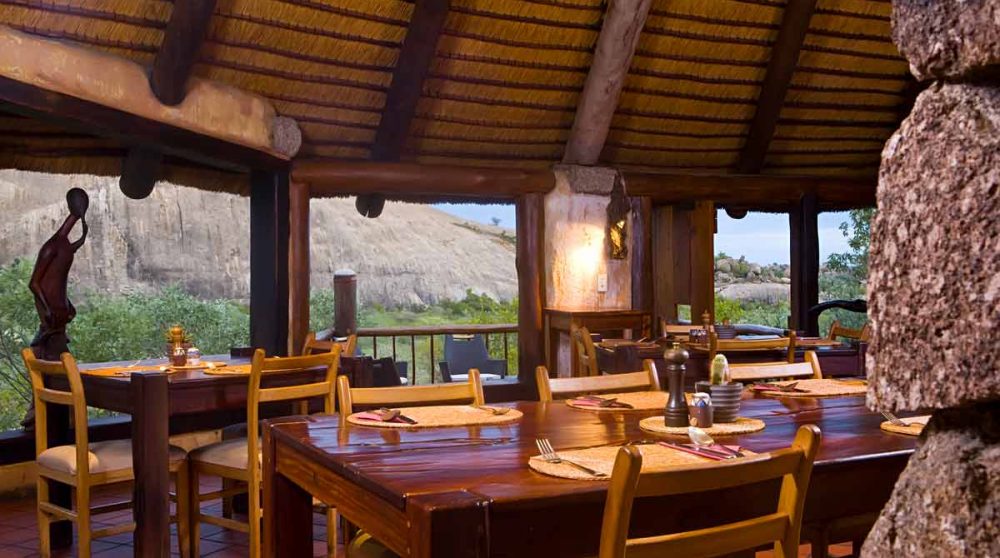 Autre vue du restaurant en Namibie