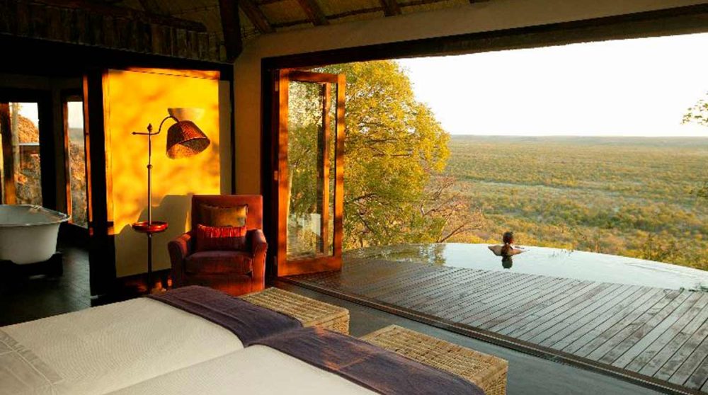 La vue depuis la chambre en Namibie