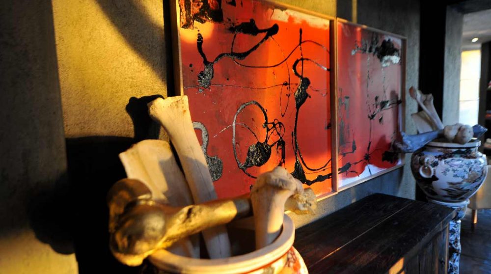 Détail de la décoration à Sabi Sand