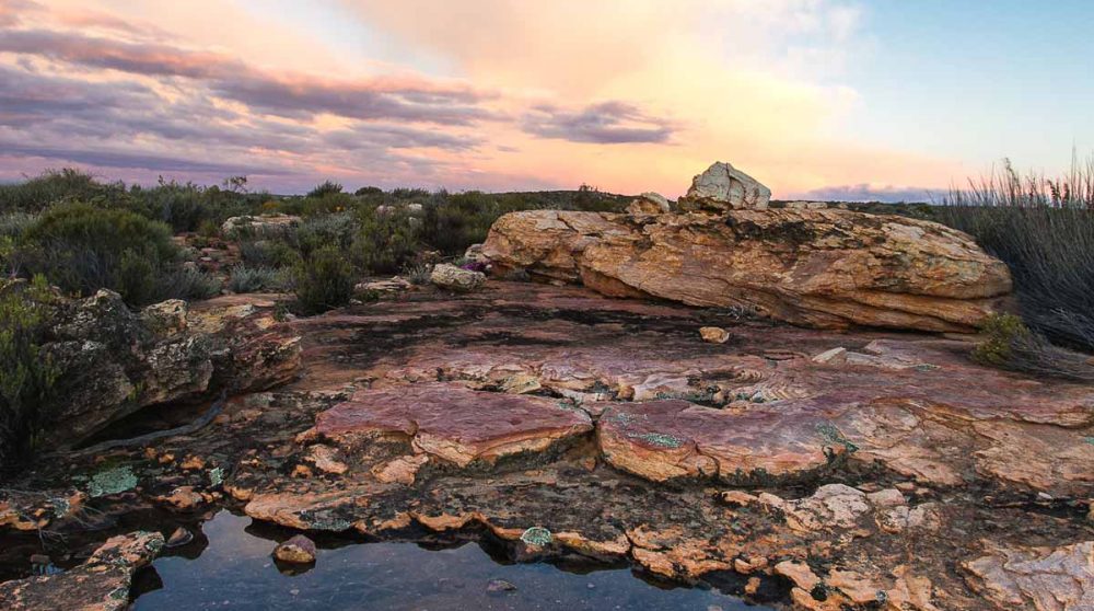 Le soleil couchant à Kagga Kama