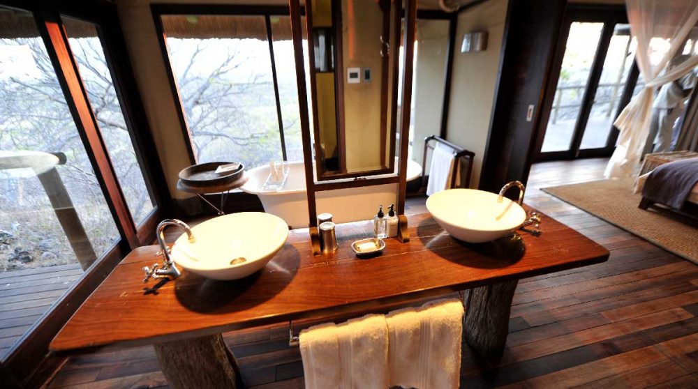 Lavabos au Little Ongava