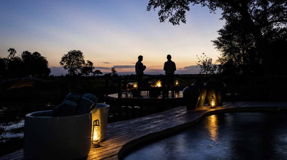 Coucher de soleil au Mombo camp