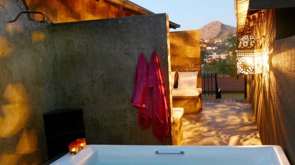 Bains à remous à l'Olive Grove