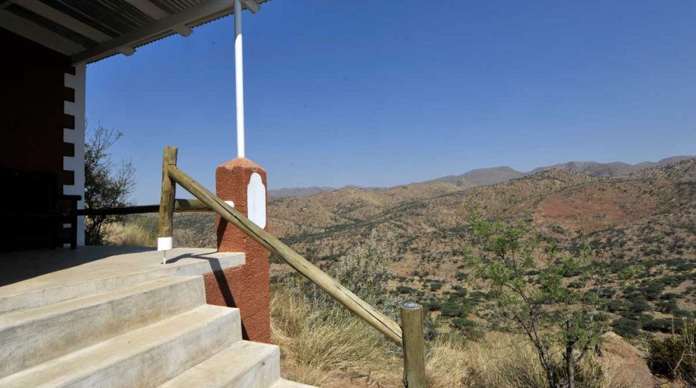 L'entrée d'une chambre à Windhoek