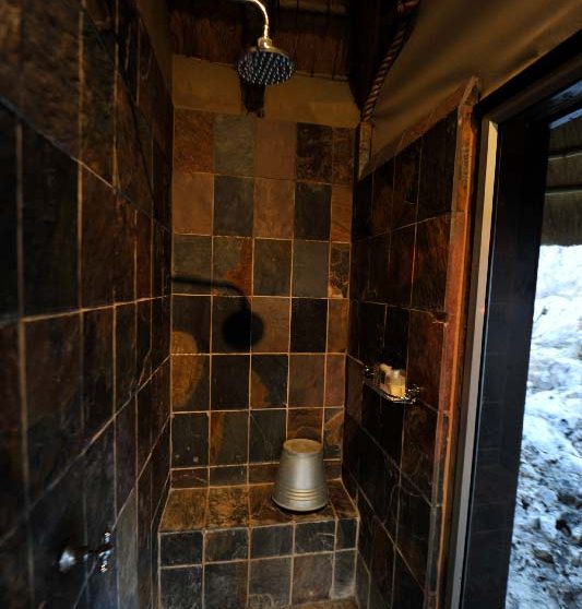 La douche en Namibie