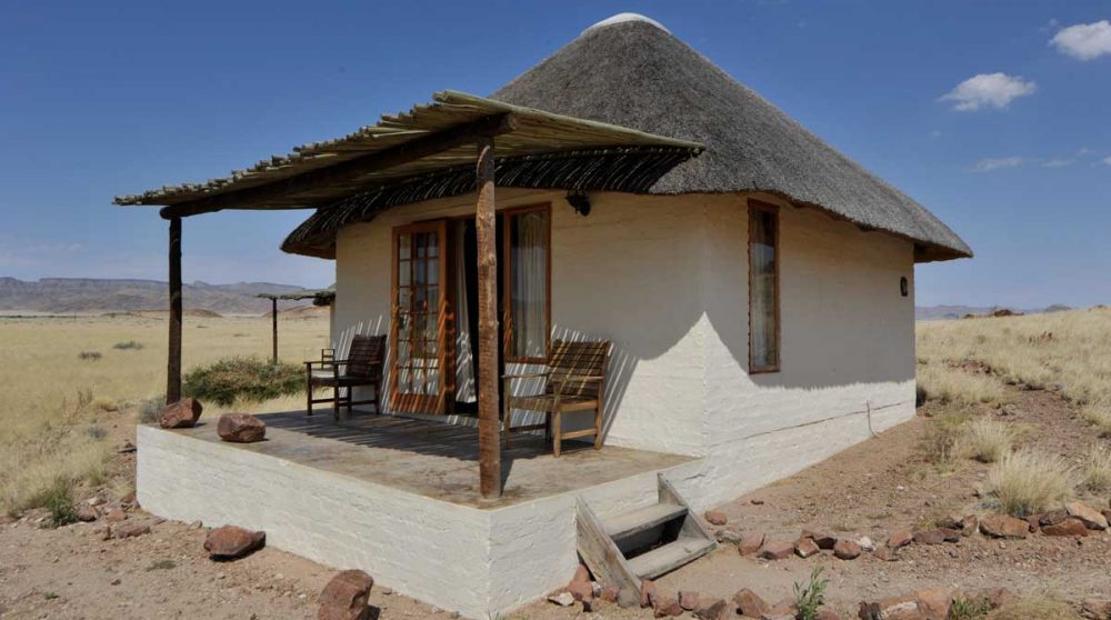 Extérieur d'une chambre en Namibie