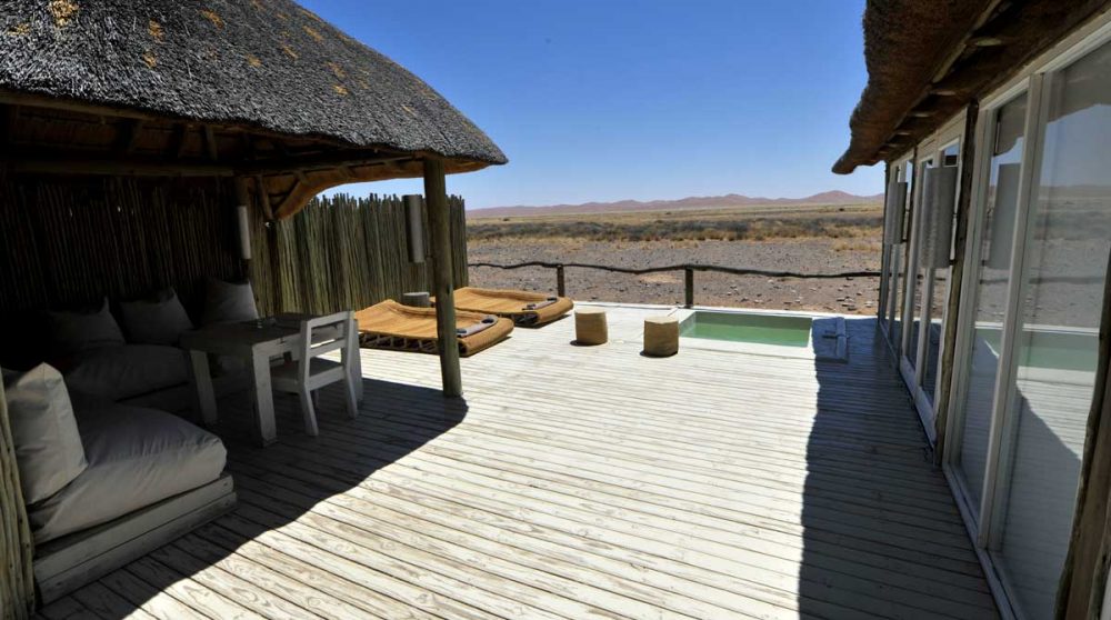 Extérieur d'une chambre en Namibie