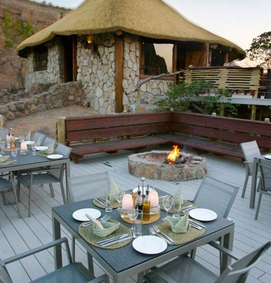 Repas au coin du feu