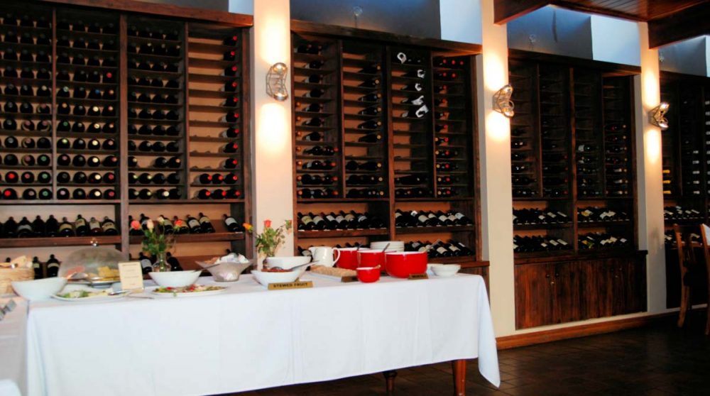 Un buffet du restaurant à Stellenbosch