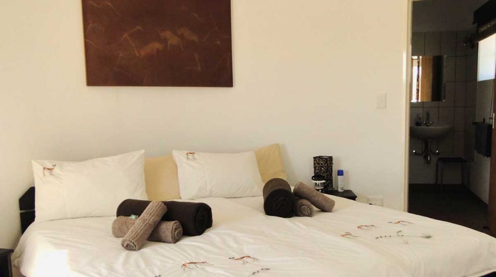 L'intérieur d'un bungalow dans le Namib Naukluft